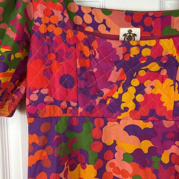 Anthropologie Roopa Pemmaraju floral midi dress sz sm - Picture 8 of 12